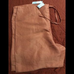 LINDA ALLARD ELLEN TRACY Linen and silk pants